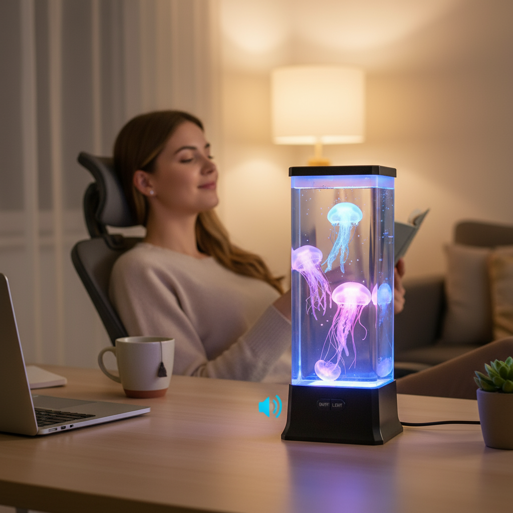 Electric Jellyfish Lamp – Color Changing LED Mood Light for Home & Relaxation