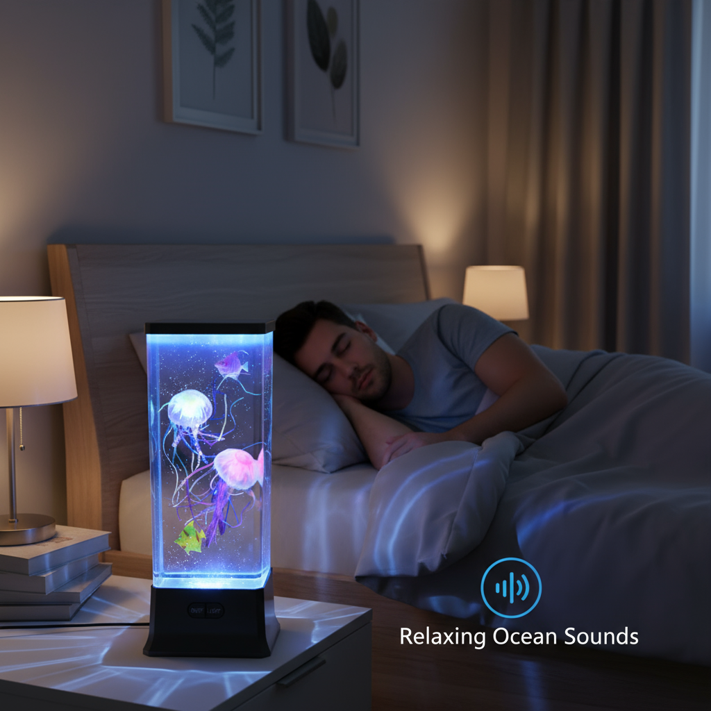 Electric Jellyfish Lamp – Color Changing LED Mood Light for Home & Relaxation